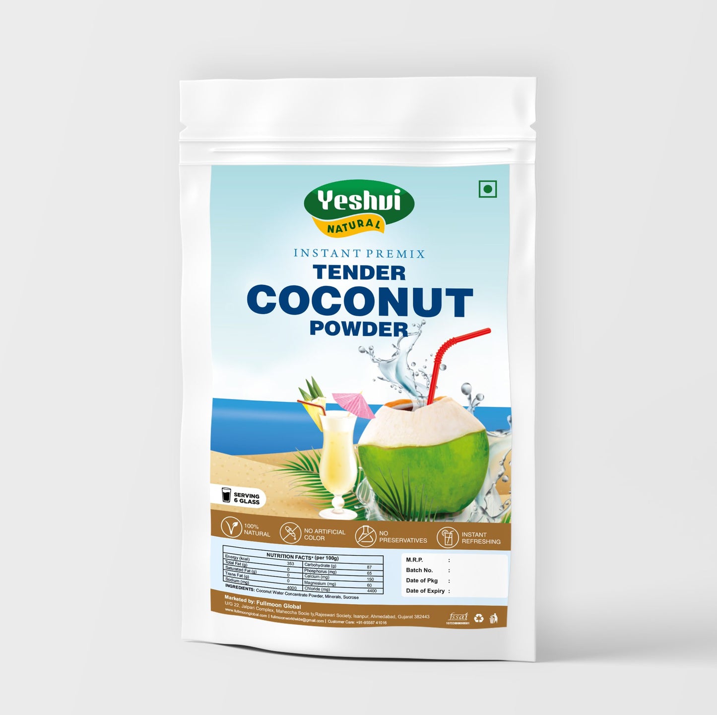 Nariyal Pani (Tender Coconut Water) Instant Premix Powder