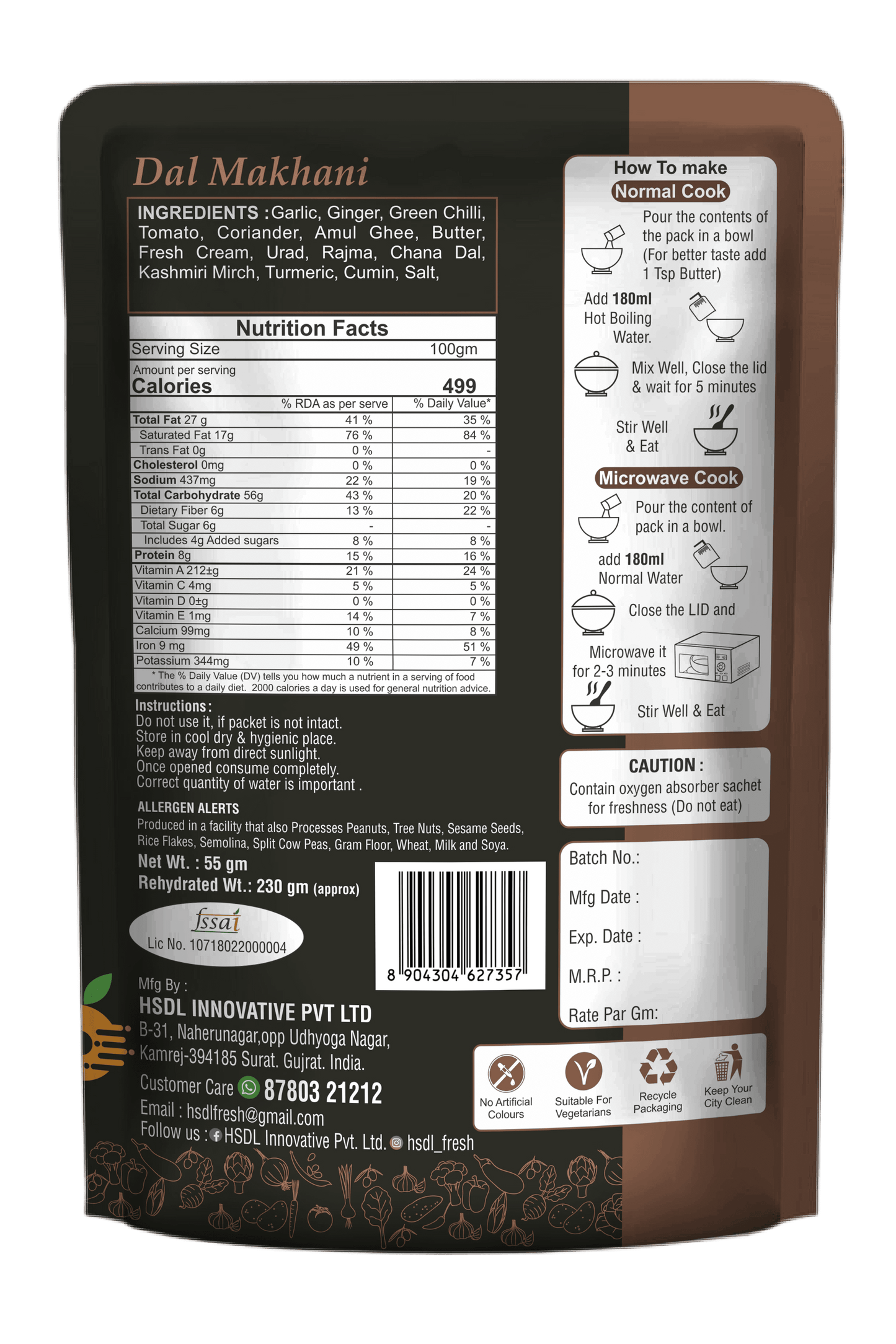 HSDL FRESH Dal Makhani