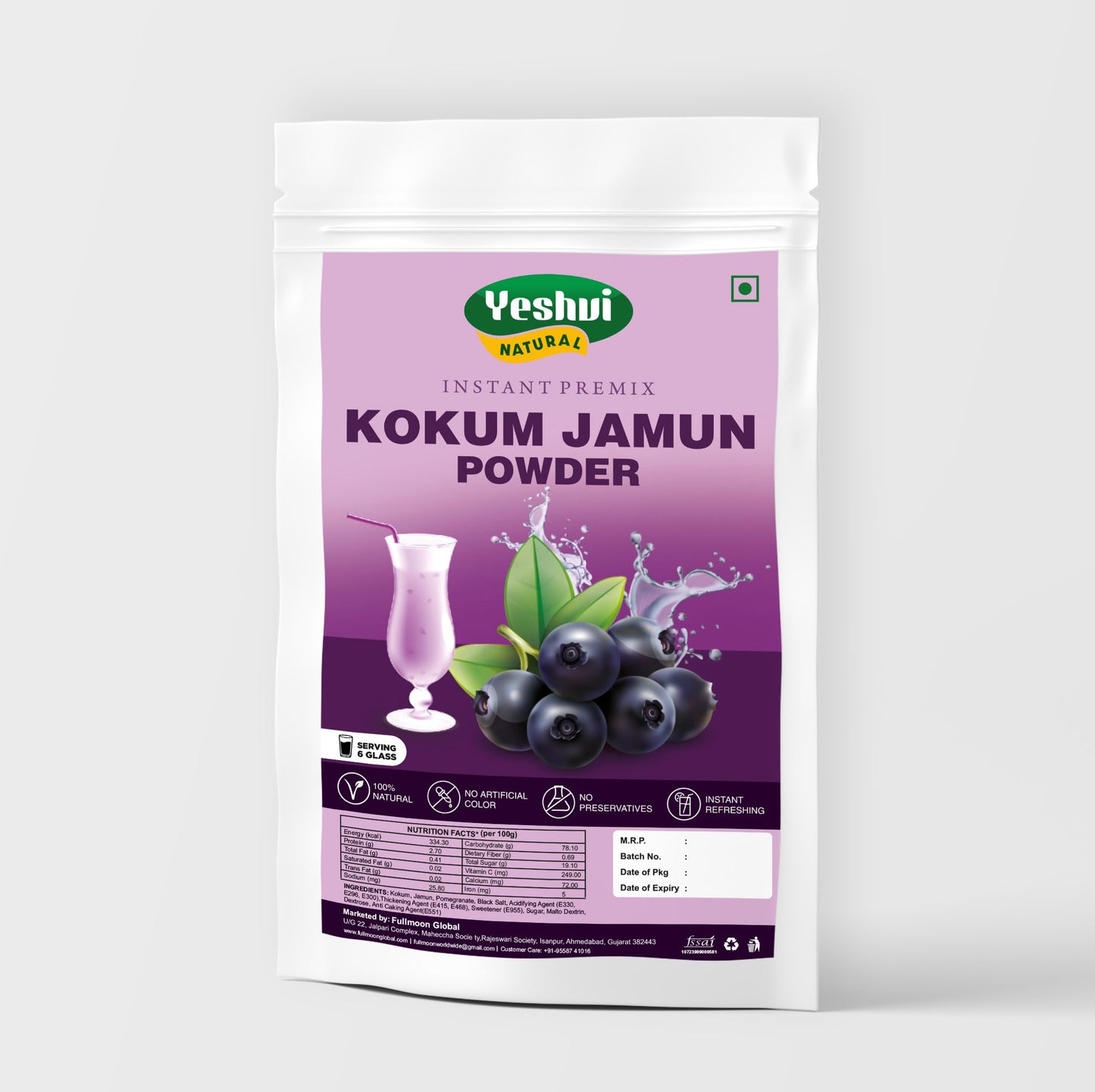 Kokum Jamun Mix Drink Instant Premix Powder