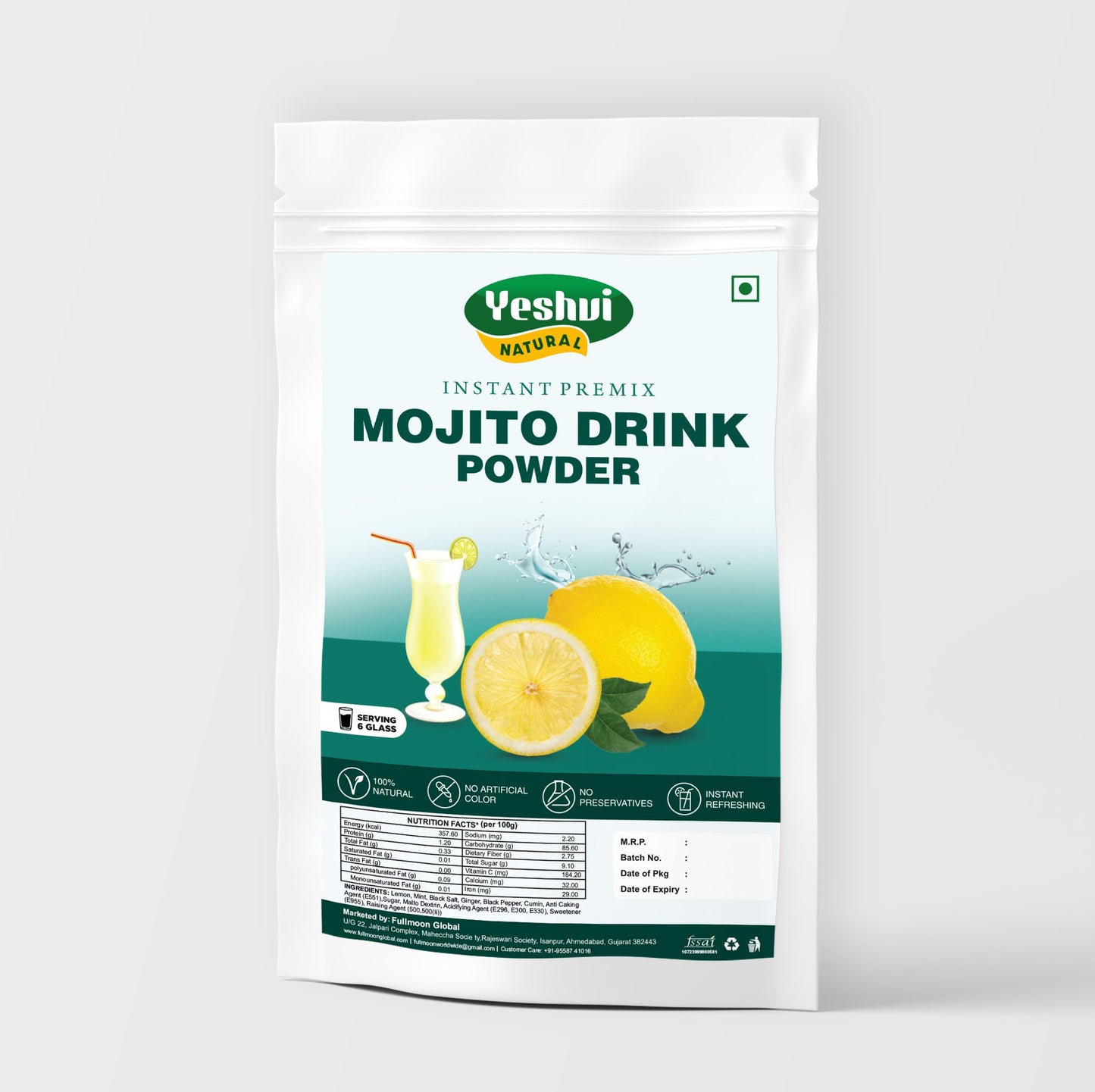 Mojito Drink (Lemon Mint) Instant Premix Powder