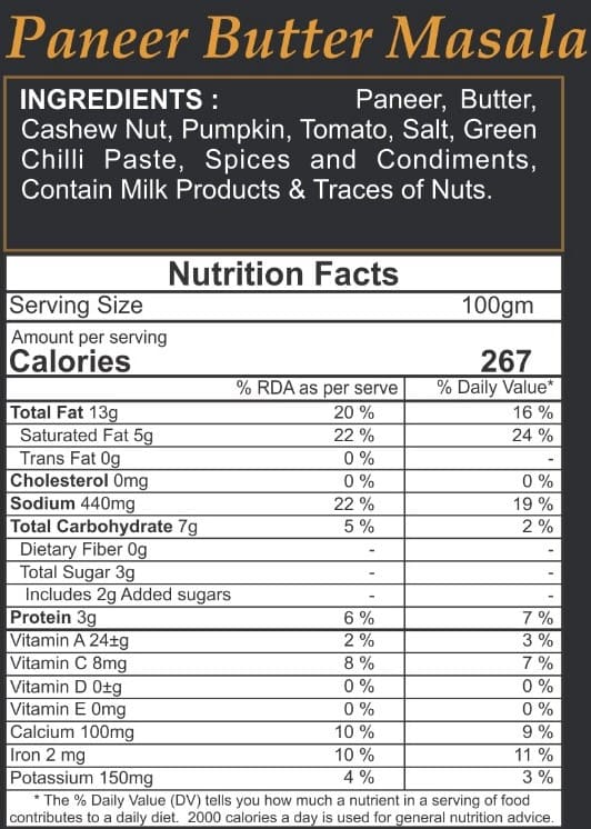 HSDL FRESH Paneer Butter Masala